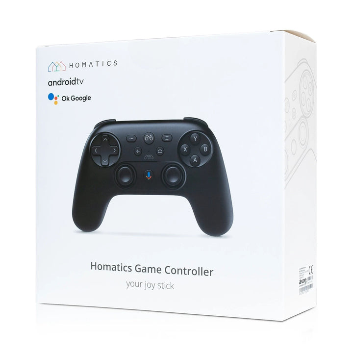 AB-COM Homatics draadloze gaming controller Gamepad Zesassige gyroscoop Compatibel met Android, Google Homatics, tv's, pc's, mobiele telefoons en tablets, twee vibratiemotoren Bluetooth: 4,2 tot 10 m