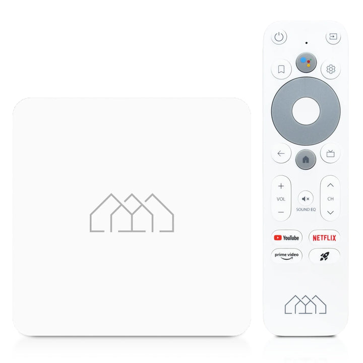 Homatics Box R Lite 4K Smart TV Media Player Media-Streaming-Client Android TV 11 Flash eMMC 16GB Bluetooth 5 100 Mbps Fast Ethernet LAN Port Chromecast 4K Ultra HD AV1