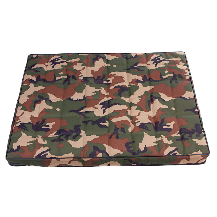 Mestizo Vigo Hundematratze Hundebett Hundematte Matratze für Hunde Rutschfester Gesteppt Boden Wasserdichtes Cordura-Polyestergewebe (80x60x5cm, Tarnmuster/Schwarz)