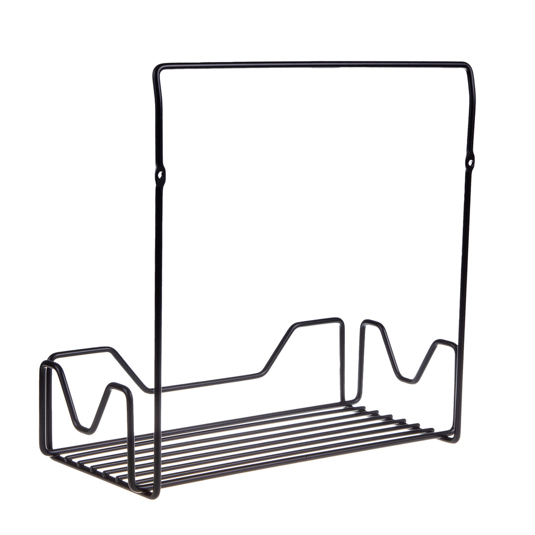 ABJ Estante de baño para utensilios de baño Estante de pared (Negro)