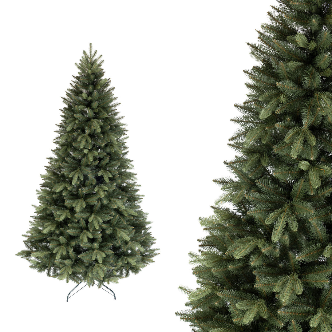 Novatom SSGPE150 Künstlicher Weihnachtsbaum Fichte mit PE-Zweigen, 150 cm