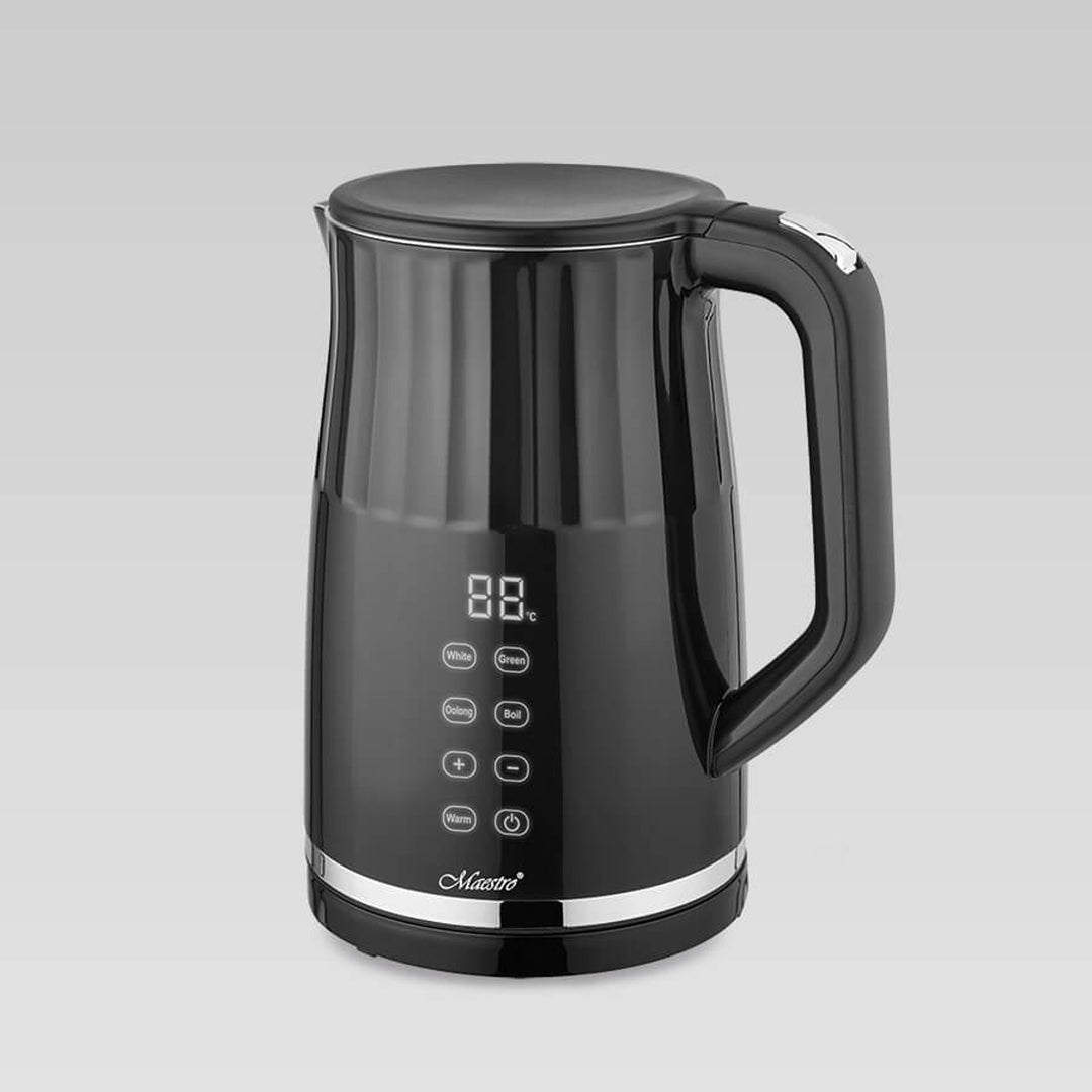 Maestro MR-039 - Waterkoker 1.7L met aanraakscherm - Snoerloos - 2200W - Zwart