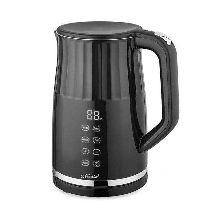 Maestro MR-039 - Waterkoker 1.7L met aanraakscherm - Snoerloos - 2200W - Zwart