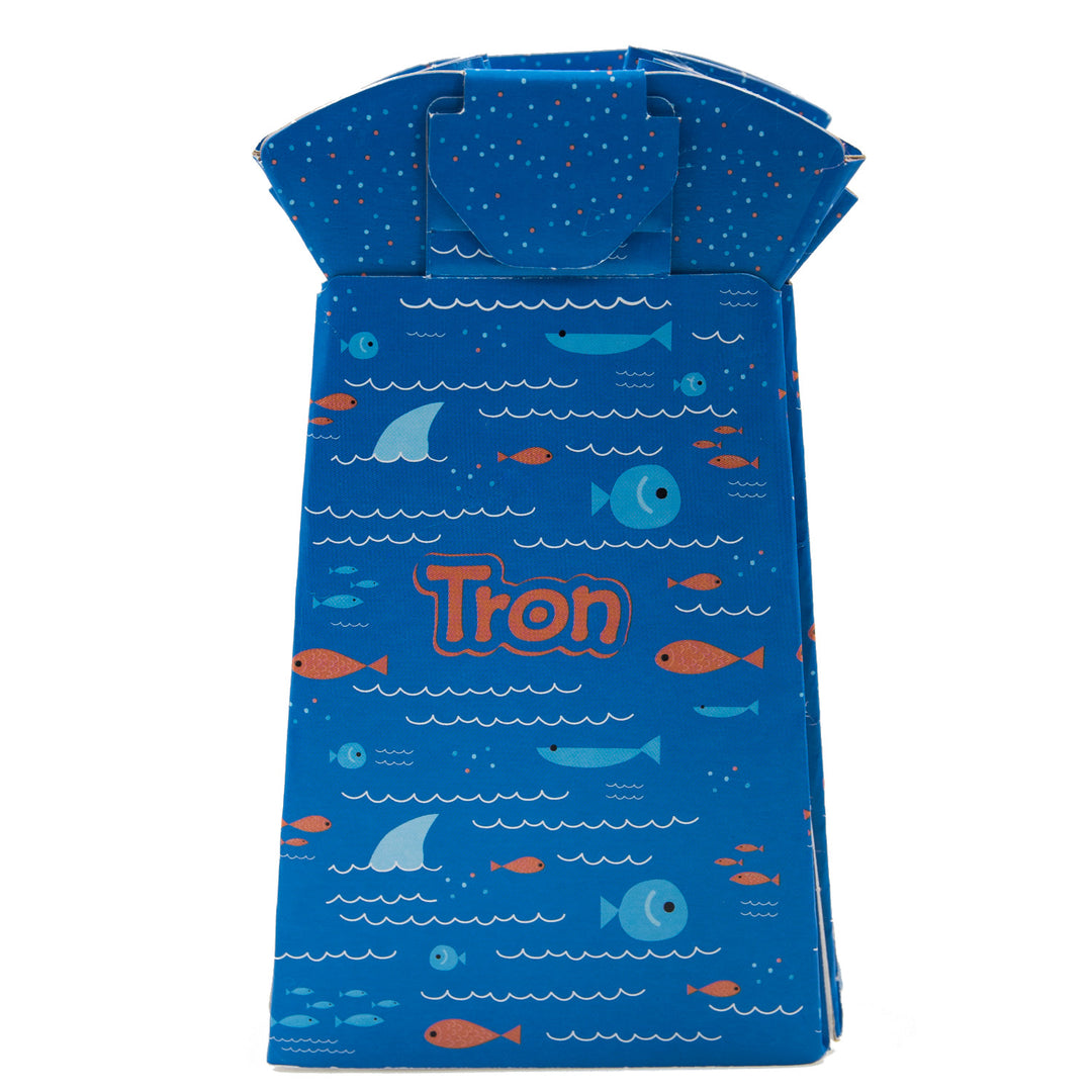 TRON Wegwerpkinderpotje Wegwerpbabypotje Toilettrainer Maximale belasting tot 30 kg Blauw Patroon: Vis