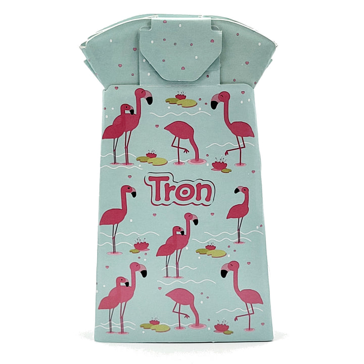 Einweg-Kindertöpfchen, hält 30 kg Druck aus, einfach zu benutzen, absorbiert Flüssigkeiten und beseitigt Gerüche, Design: Flamingos