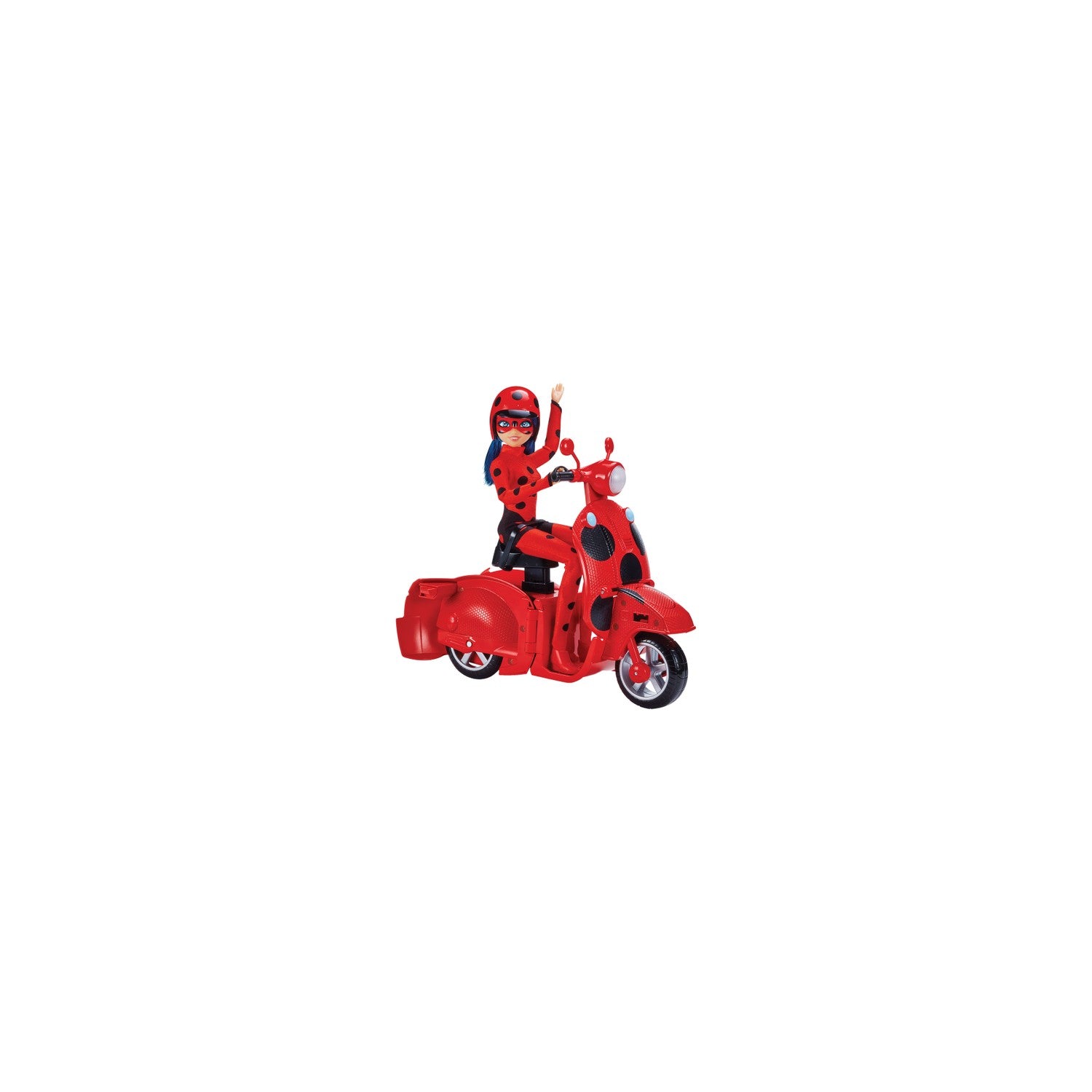 Miraculous Switch 'N Go Scooter Toy with Ladybug Lucky Charm Doll 