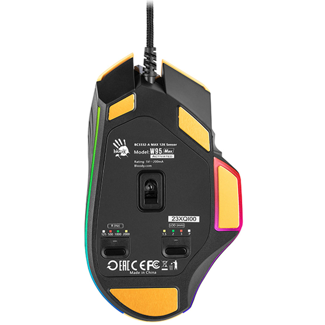 A4TECH BLOODY W95Max Gaming-Maus USB Sport Limette A4TMYS47259