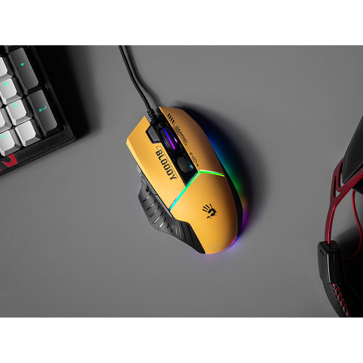 A4TECH BLOODY W95Max Gaming-Maus USB Sport Limette A4TMYS47259