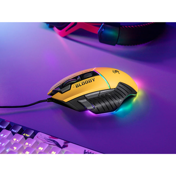 A4TECH BLOODY W95Max Gaming-Maus USB Sport Limette A4TMYS47259