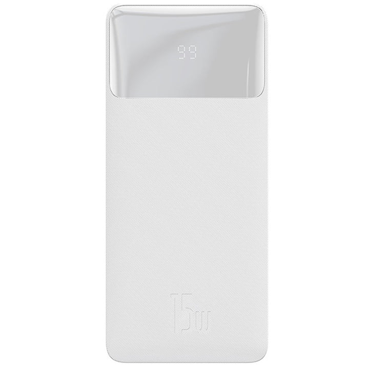 BASEUS Power Bank Bipow 20000mAh, 2xUSB, USB-C, 15W (PPDML-J02) weiß