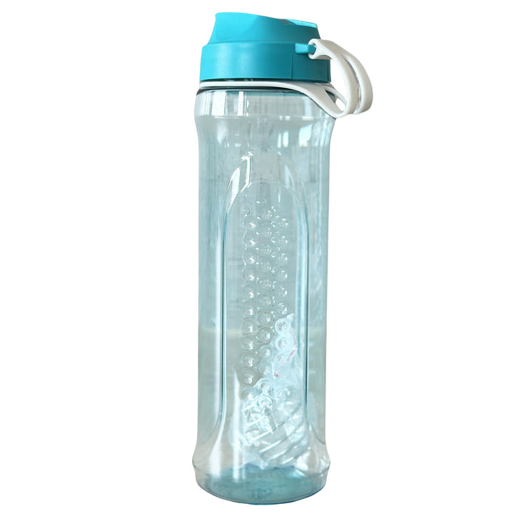 Branq Water Bottle with Mixing Ball for Smoothies Drinking Bottle made of Tritan for Storing and Transporting Drinks Model 1991, 610ml, Turquoise