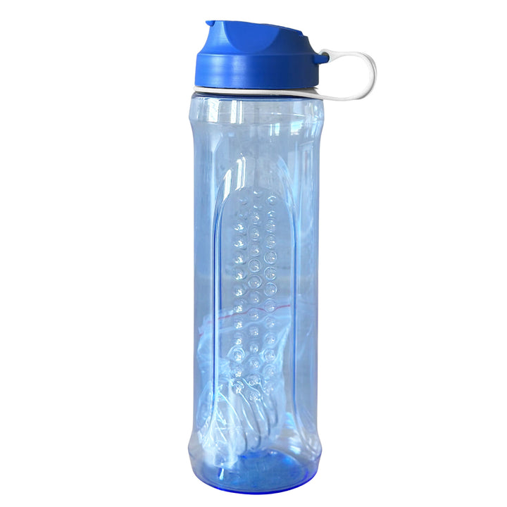 Branq Water Bottle with Mixing Ball for Smoothies Drinking Bottle made of Tritan for Storing and Transporting Drinks Model 1991, 610ml, Blue