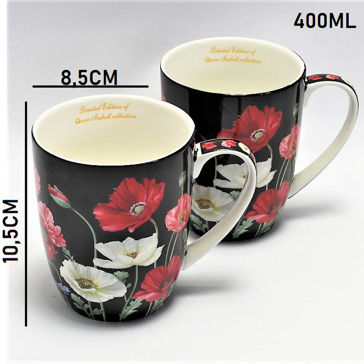 Tazas de regalo para parejas juego de café o té Queen Isabell W22PB51-2-06061