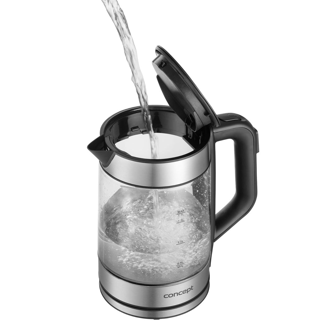 Concept Glass Electric Kettle 1.7L Temperature Control Keep Warm Function 2200W