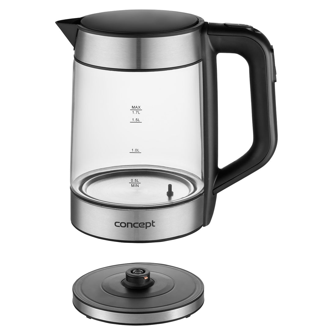 Concept Glass Electric Kettle 1.7L Temperature Control Keep Warm Function 2200W