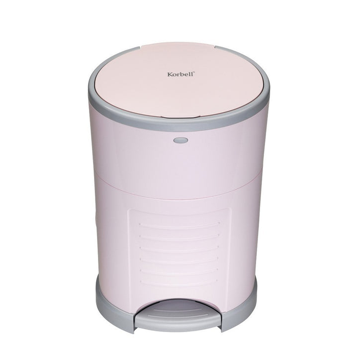 Korbell Nappy Disposal Bin 16L Pink Odour Free Disposal System Nursery Home