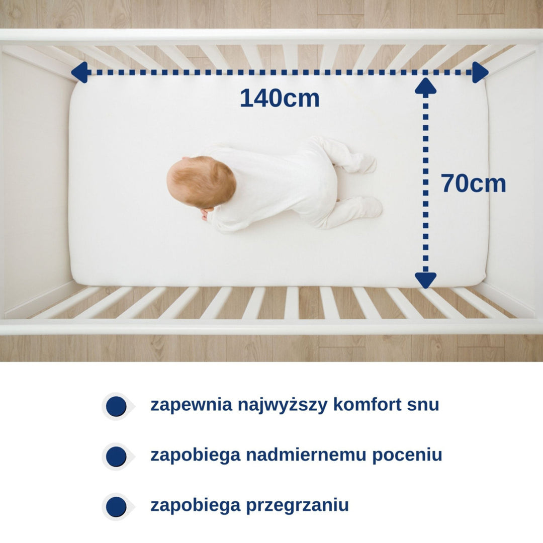 Snibbs Sábana Impermeable para Cama Pequeña, Color Blanco, 70x140 cm, T-SNI-10024