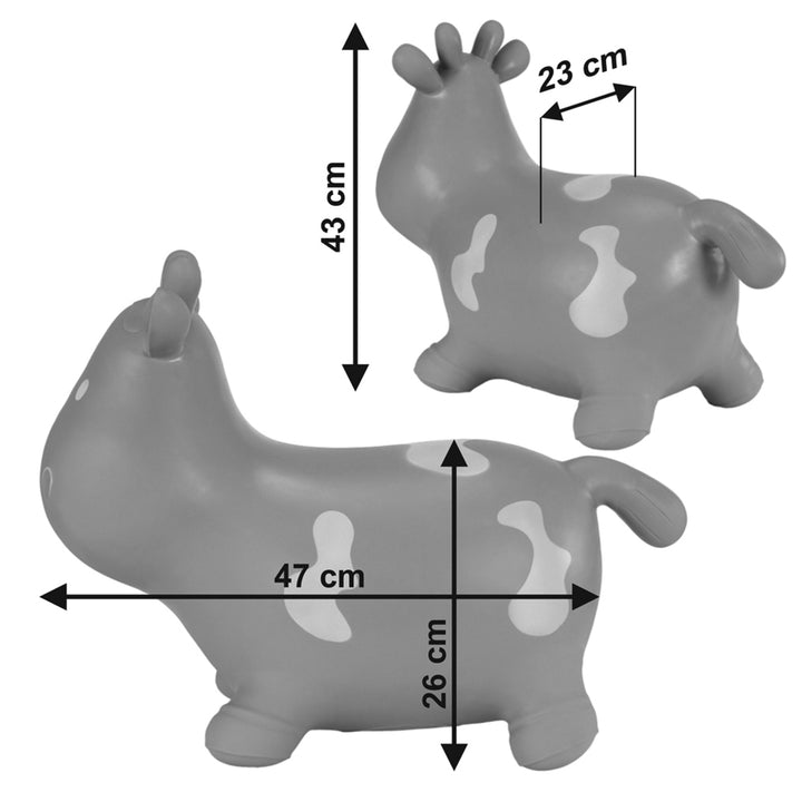 Sauteur en caoutchouc Hoppimals, caramel gris, pompe, T-TFF-NN140