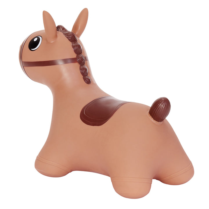 Sauteur en caoutchouc Hoppimals, cheval marron, pompe, T-TFF-NN186