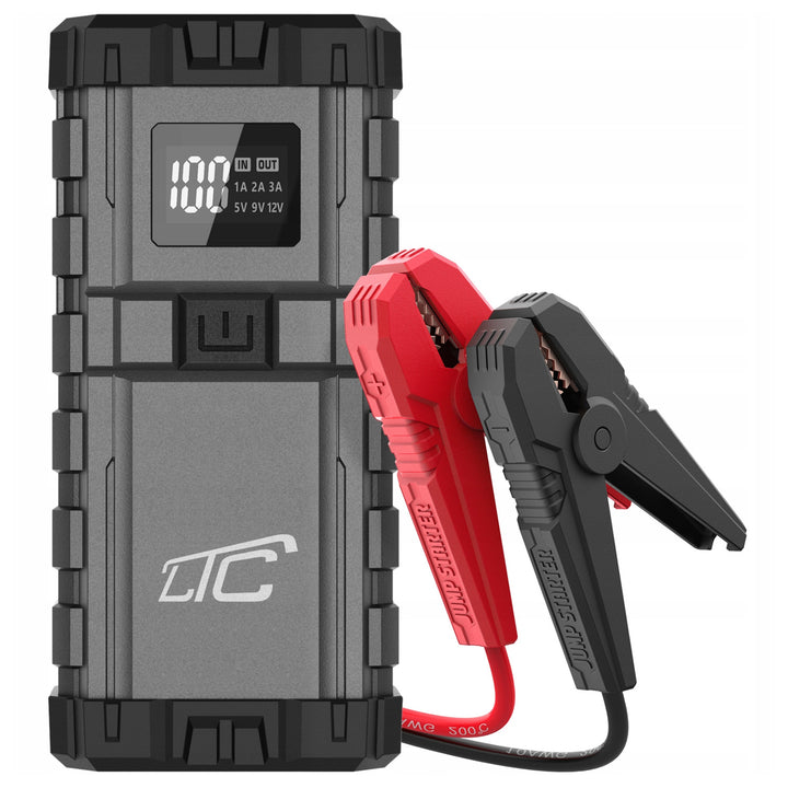 LTC  Jump Starter Starting Device 24000MAH/2500A Power Bank QC Type-C PD 65W/USB Out 3A DC 12V