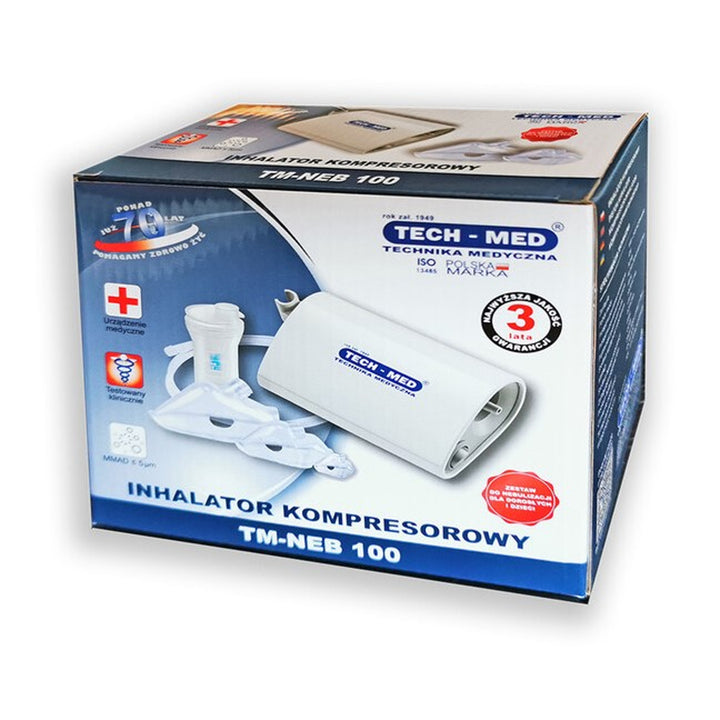 TECH-MED compressor inhaler, for the whole family 3 masks, TM-NEB 100