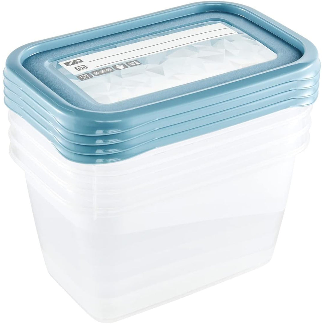 Keeeper - Vershoudbakjes set van 4 stuks - 750 ml - Mia Magic Ice - Blauw