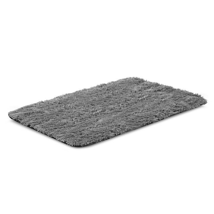 Plush Carpet, Short Pile Rug, Non-slip, 80 x 160 cm, Dark Gray, DYWSHA80/160C-SZ