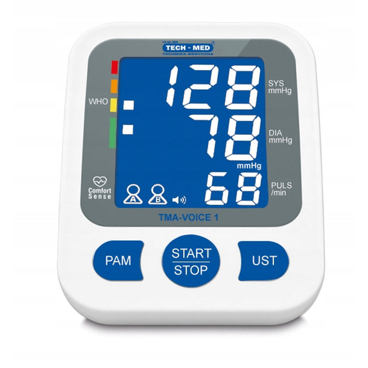 TECH-MED blood pressure monitor, digital, upper arm, speech function in Polish, TMA-VOICE 1