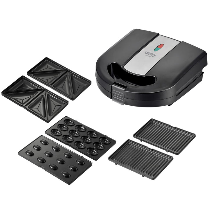 3in1 Multifunctional Baking Device 1000W Panini Sandwich Oreshki Interchangeable Plates