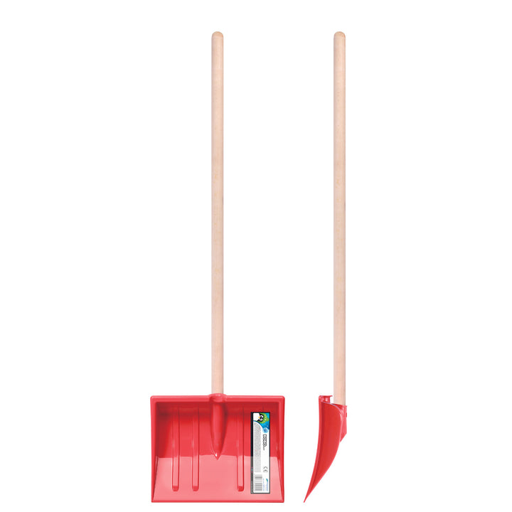 Prosperplast snow shovel, for children, wooden handle, red, Bobo