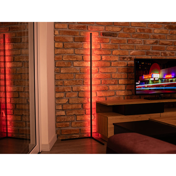 Tracer Ambience RGB - Lámpara Smart Corner Lámpara Decorativa de Esquina Control Remoto Compatible con App 12 Modos de Iluminación