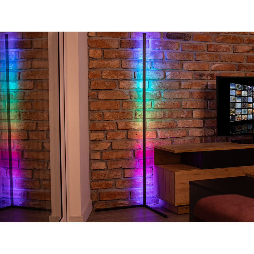 Tracer Ambience RGB - Lámpara Smart Corner Lámpara Decorativa de Esquina Control Remoto Compatible con App 12 Modos de Iluminación