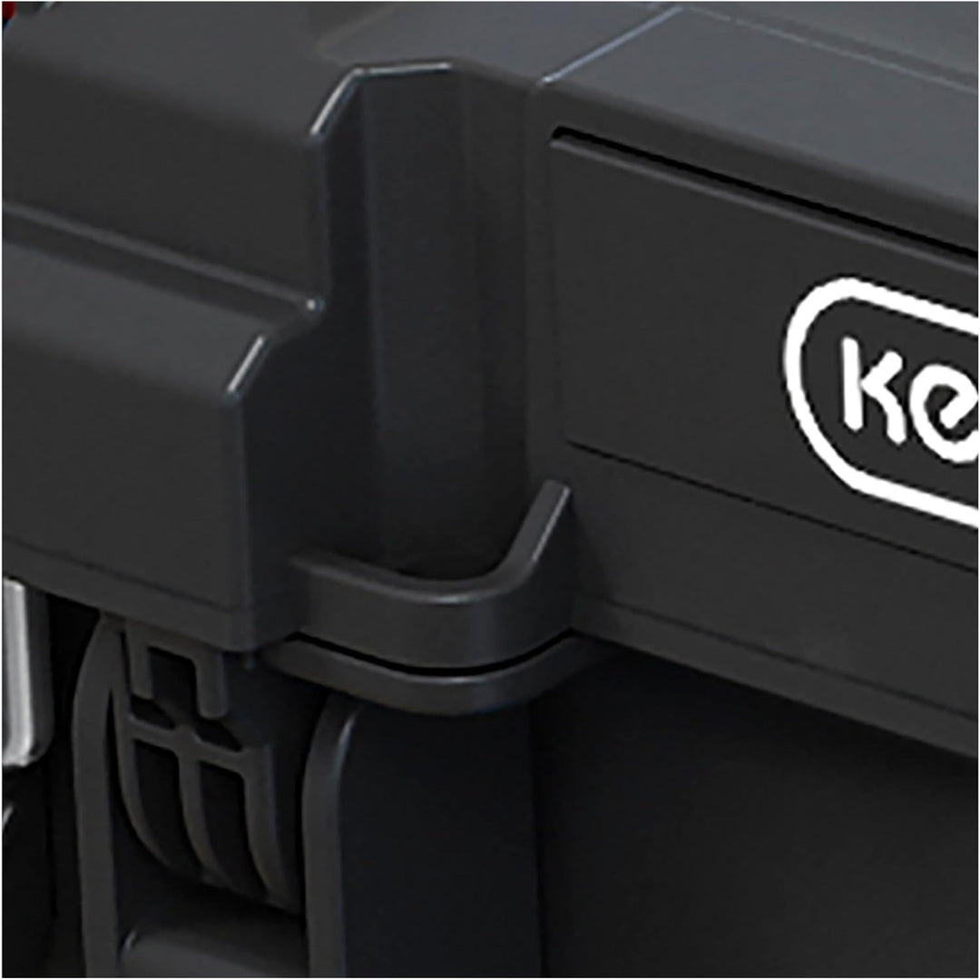 Keter tool case, removable compartments, organizer, black, Stack'N'Roll 253382