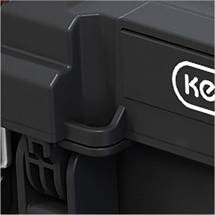 Keter tool case, removable compartments, organizer, black, Stack'N'Roll 253382