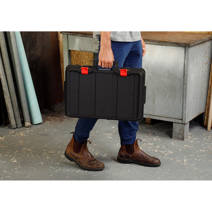 Keter tool case, removable compartments, organizer, black, Stack'N'Roll 253382