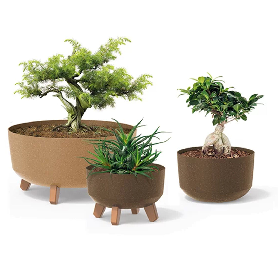 Prosperplast DGRL200W-S449W Flower Pot Planter with Legs 3L Modern Decorative Round