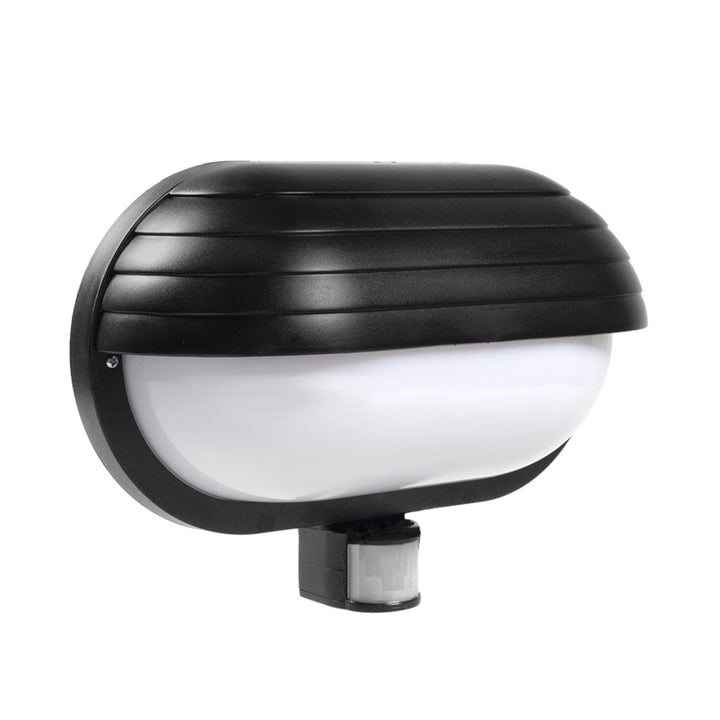 Maclean MCE33B wall luminaire, with PIR sensor, max. 60W, 180° + LED 6W