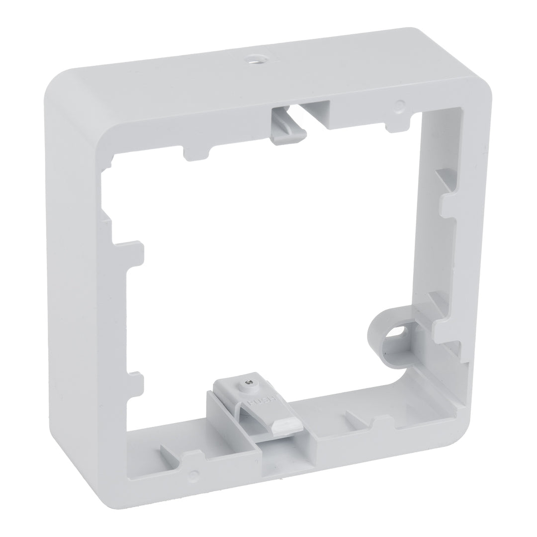 Maclean LED-Deckenpanel, Unterputz SLIM, 9W, Neutralweiß 4000K, 120*120*26mm, 900lm, MCE373 S + Aufputzadapter MCE378 S