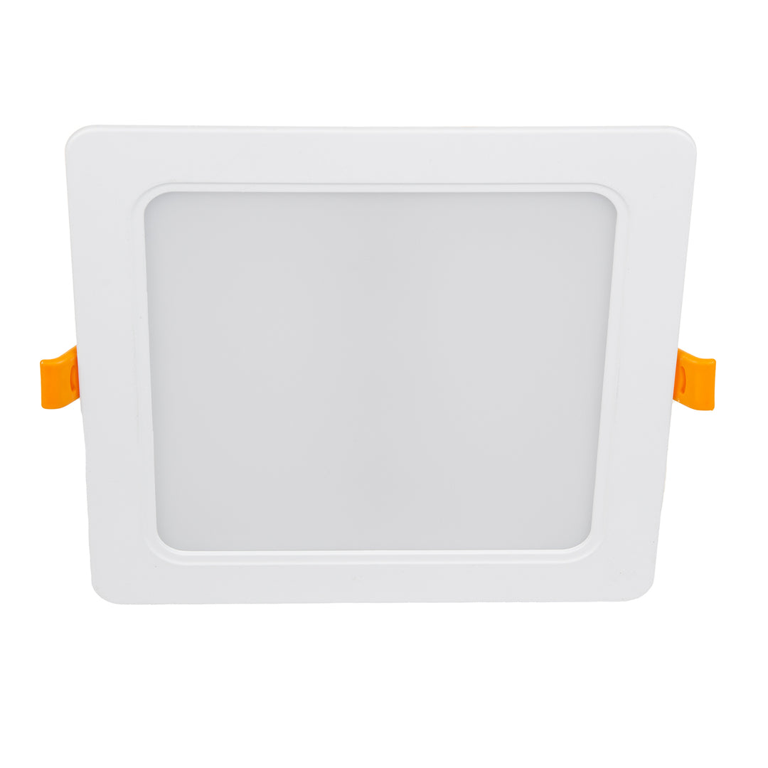 Maclean MCE374 S/MCE379 S Plaque de plafond LED encastrée SLIM 18W blanc neutre 4000K 170x170x26mm 1800lm + adaptateur pour montage en surface