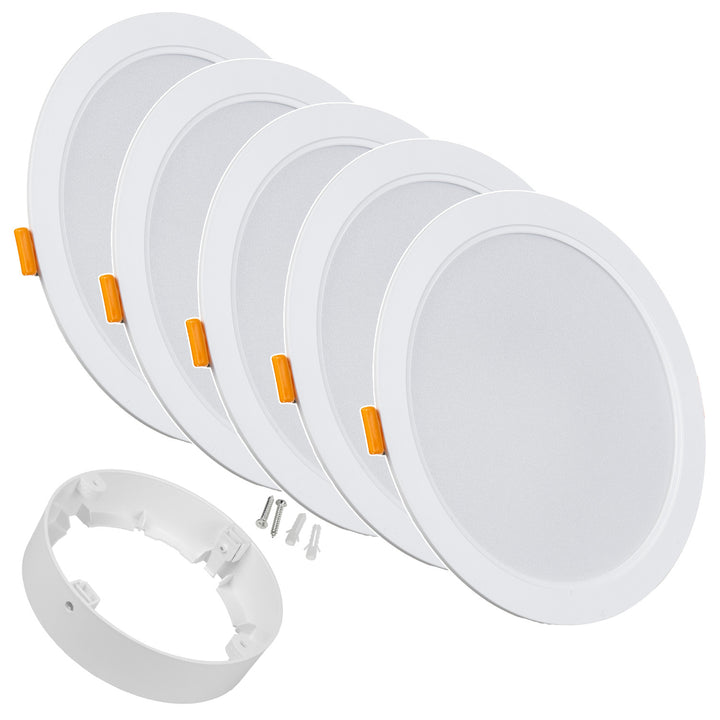 Maclean MCE372 R/MCE377 R  5x Panneau de plafond LED, encastré SLIM, 18W, Neutral White 4000K, 170*26mm, 1800 lm + 5x adaptateur de surface