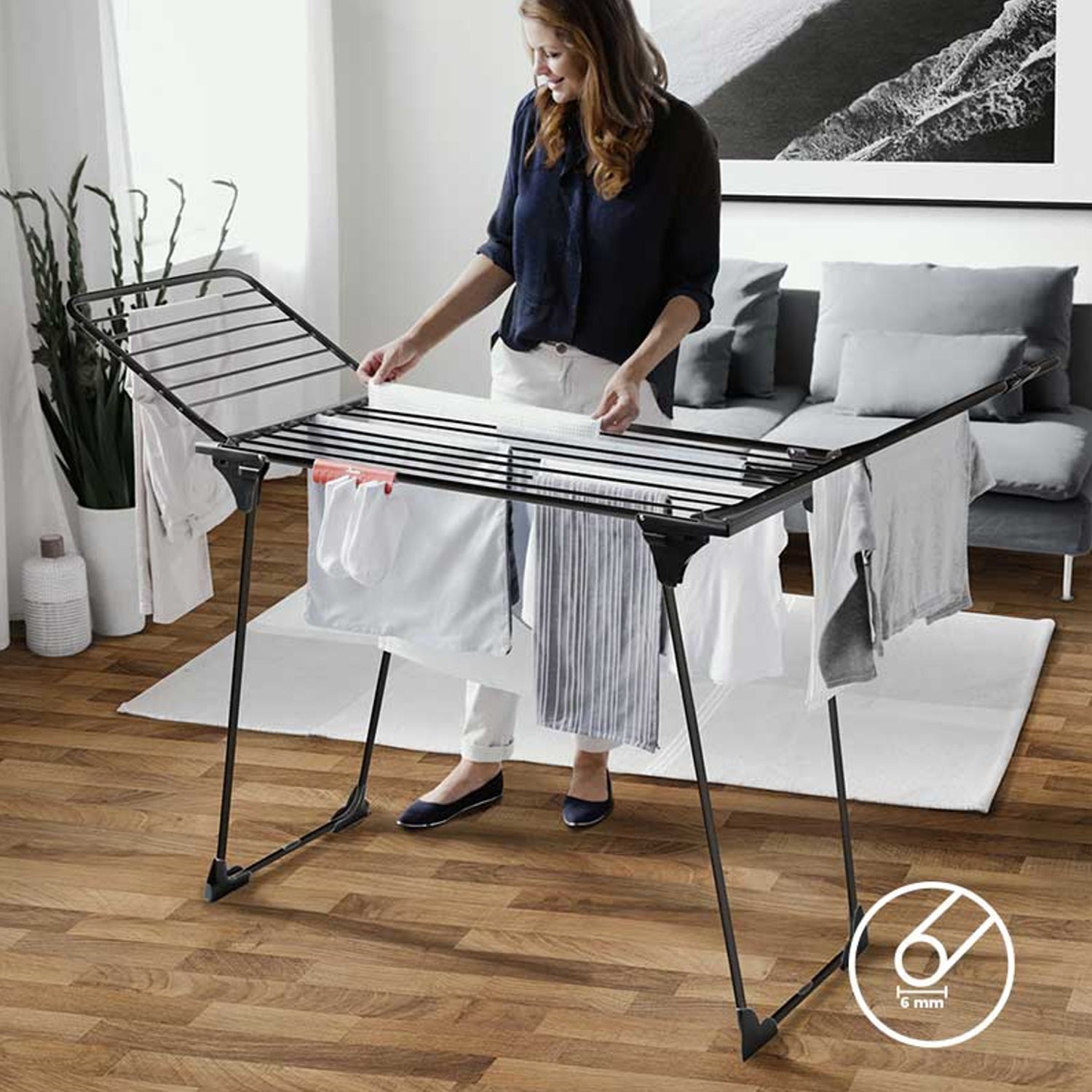 Vileda King Ultimate Clothes Airer Laundry Drying Rack - 20m XXL Links ...