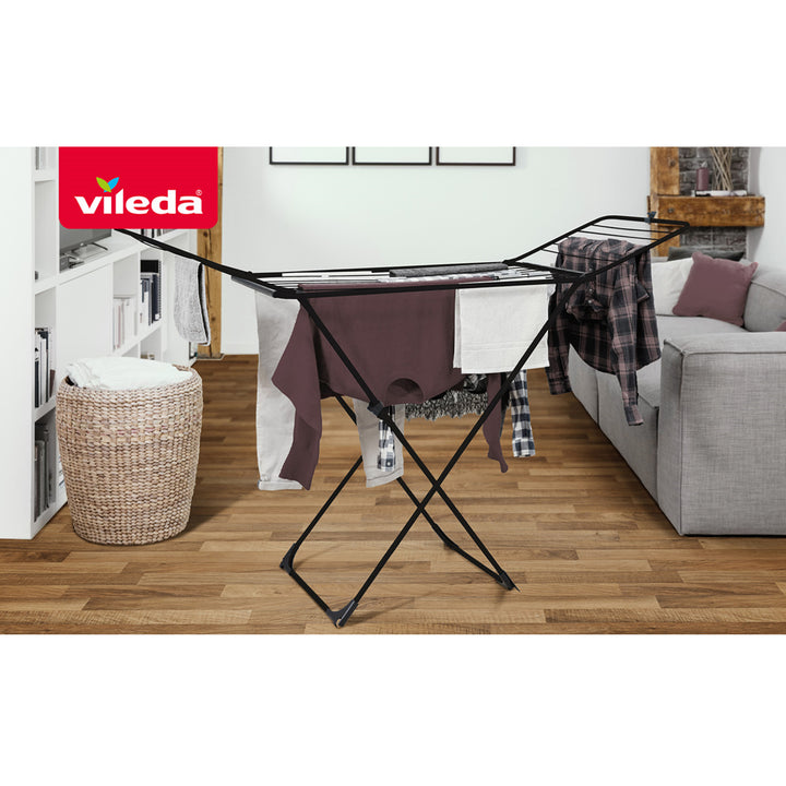 Vileda laundry dryer, drying area 18m, black, Universal Ultimate