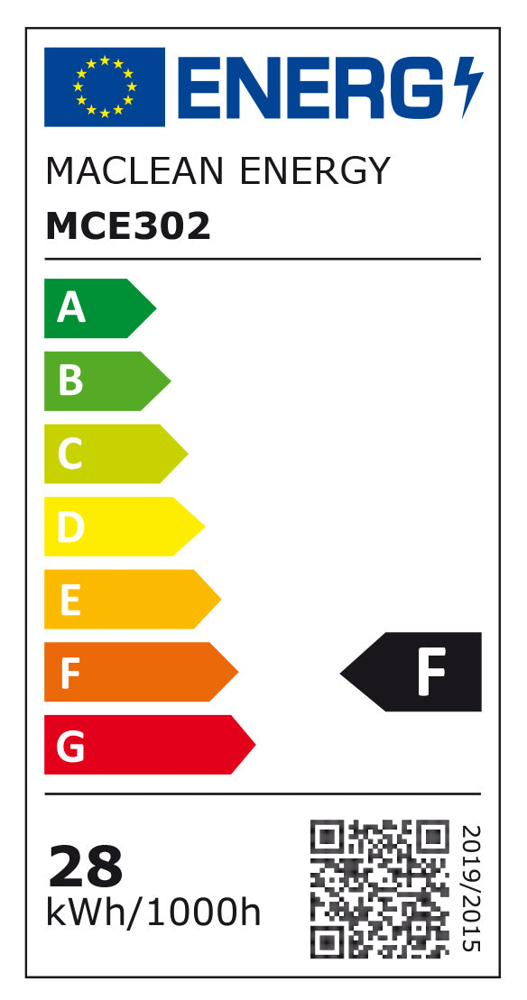 4 bombillas LED Maclean, E27, 28 W, 220-240 V CA, blanco frío, 6500 K, 2940 lm, MCE302 CW