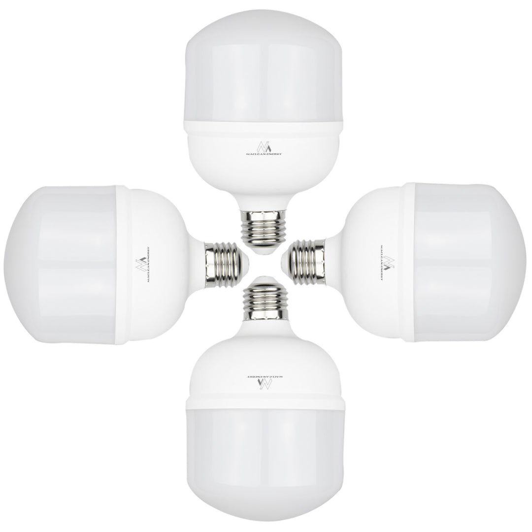 4x Maclean LED lamp, E27, 28W, 220-240V AC, koud wit, 6500K, 2940lm, MCE302 CW