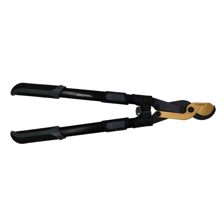 Greenmill UP0123T Two-Handed Garden Loppers Secateurs Pruners Professional Telescopic Titanium Coating