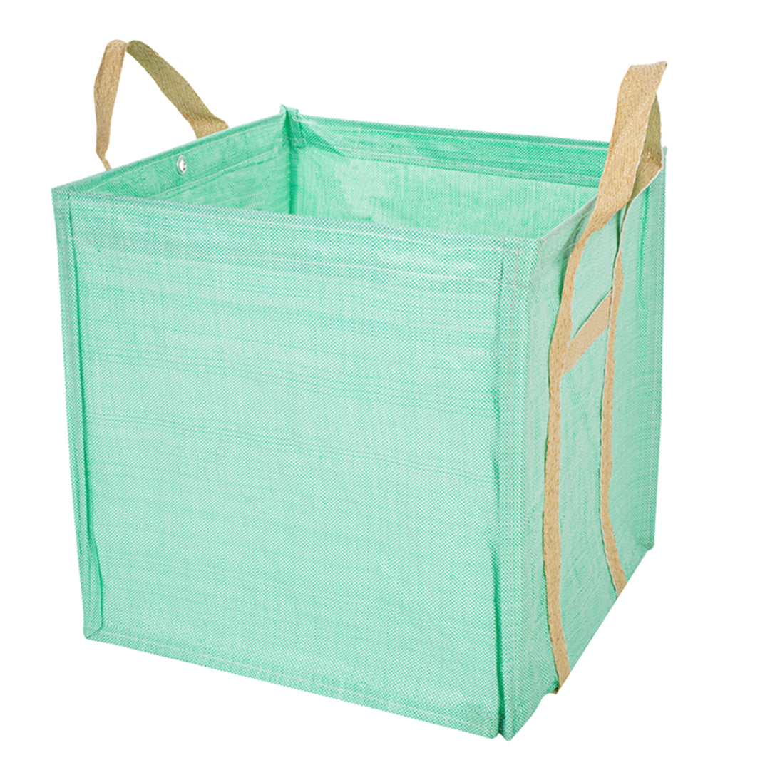 Greenmill GR0605 - Bolsa de jardín plegable con asas, 195 l de capacidad, polietileno, 58 x 58 x 58 cm