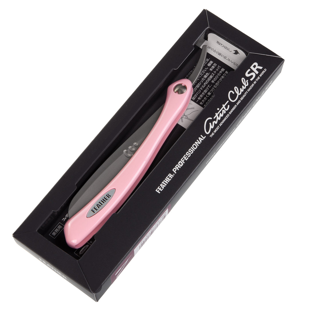 Feather Scheermes Roze handvat Professional Artist Club