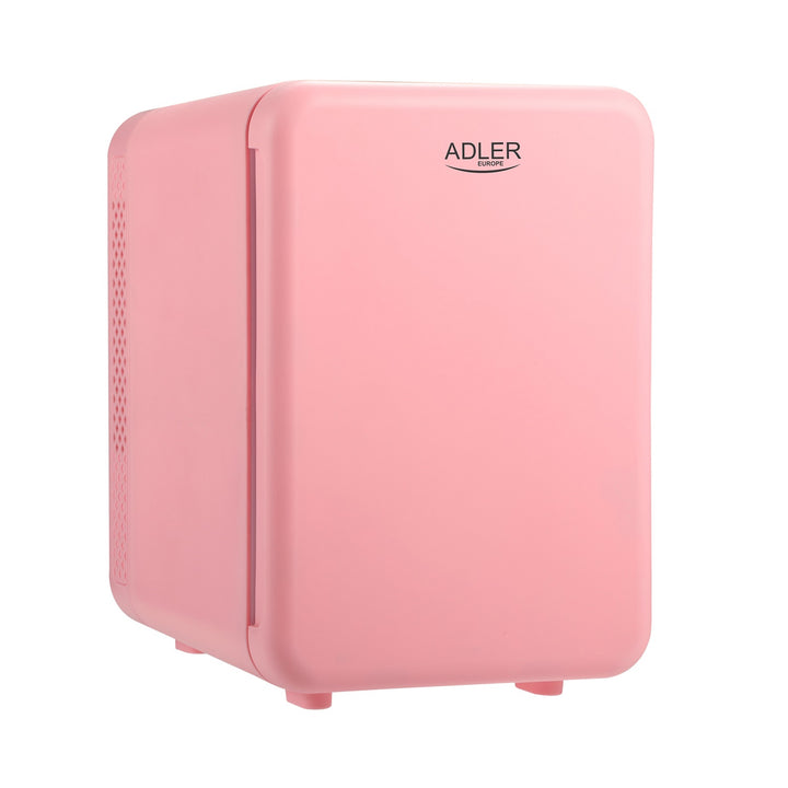 Adler AD 8084p Mini Nevera Portatil de 4 litros, Nevera de Viaje, de Coche, Nevera para Casa, Color rosa