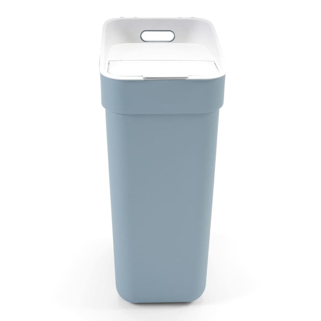 Curver Ready To Collect Line Rubbish Bin Trash Garbage Can, for Segregation, 30 liters, Grey-blue