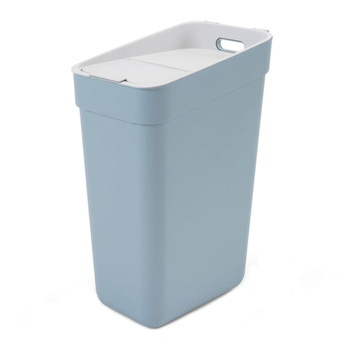 Curver Ready To Collect Line Rubbish Bin Trash Garbage Can, for Segregation, 30 liters, Grey-blue